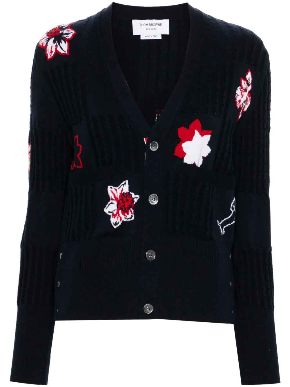 Hector Floral Intarsia-Knit Cardigan