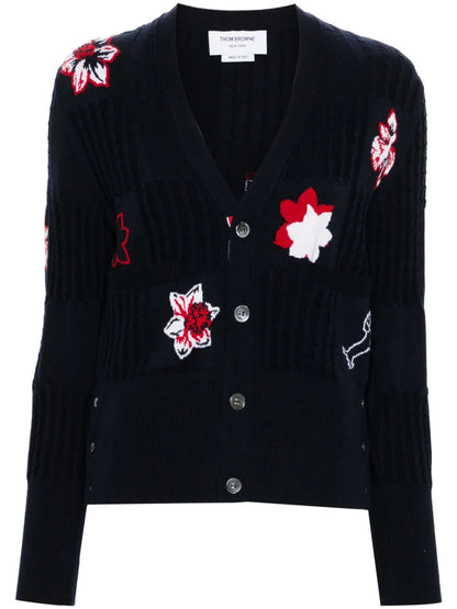 Hector Floral Intarsia-Knit Cardigan