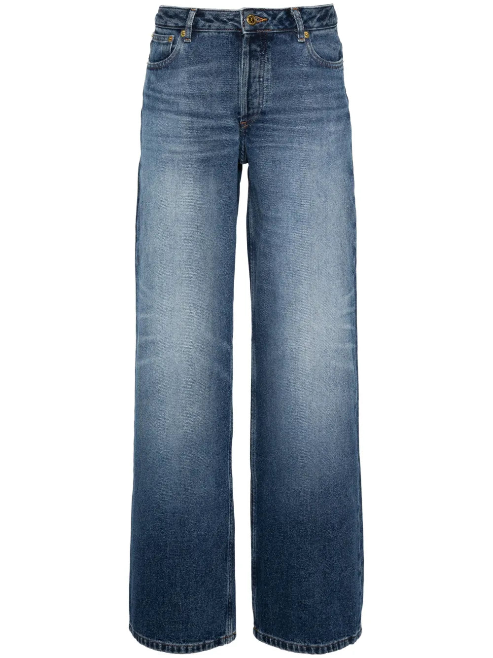 Elizabeth Mid-Rise Straight-Leg Jeans