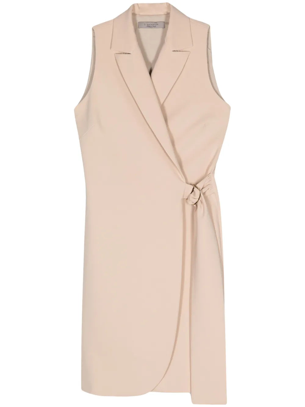 Crepe Wrap Midi Dress