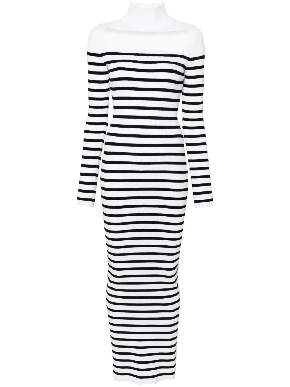 Striped Ribbed Maxi Dress