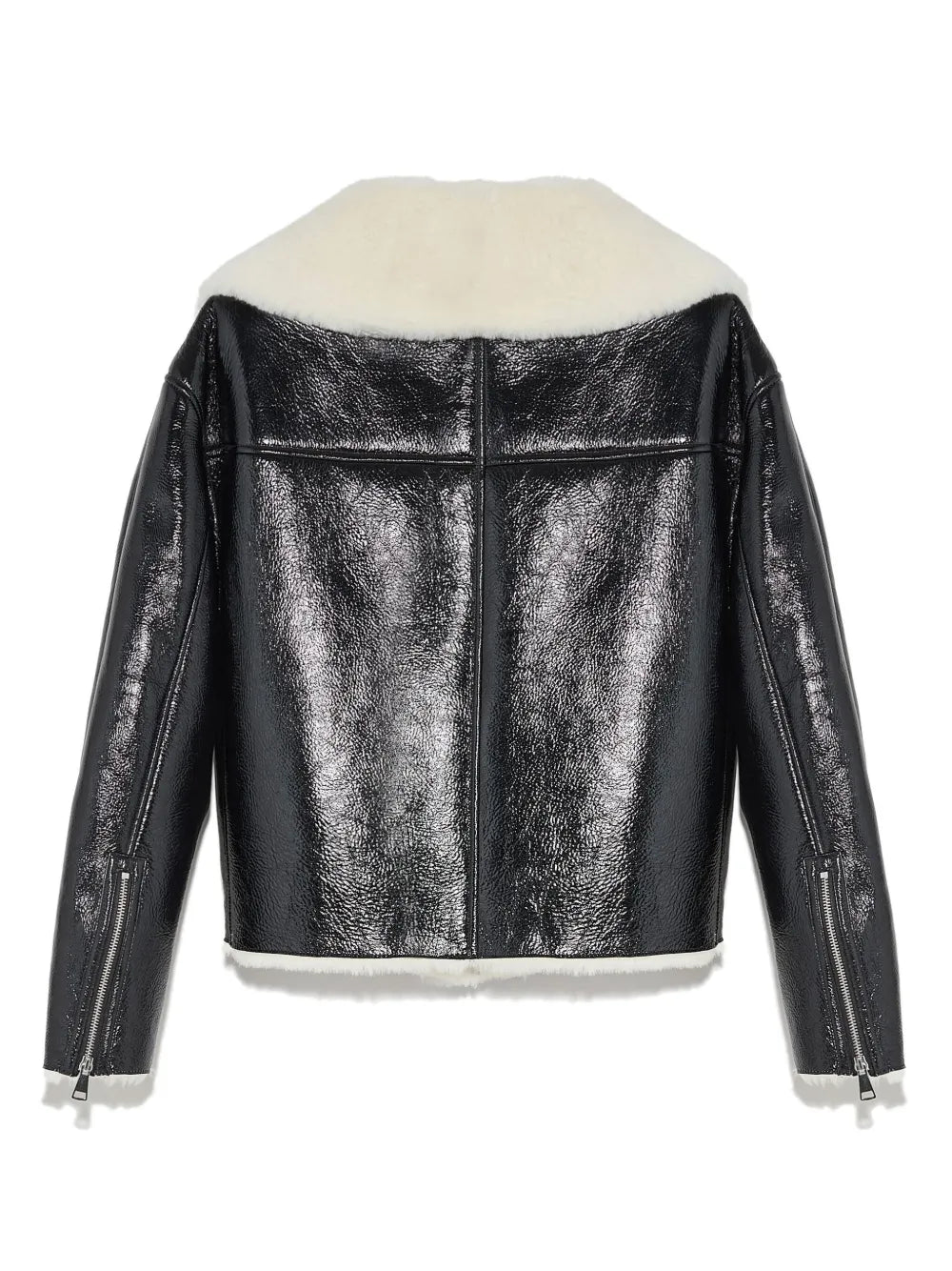 Shearling-Lining Biker Jacket