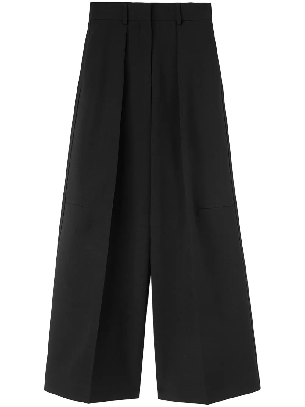 Wide-Leg Tailored Wool Trousers