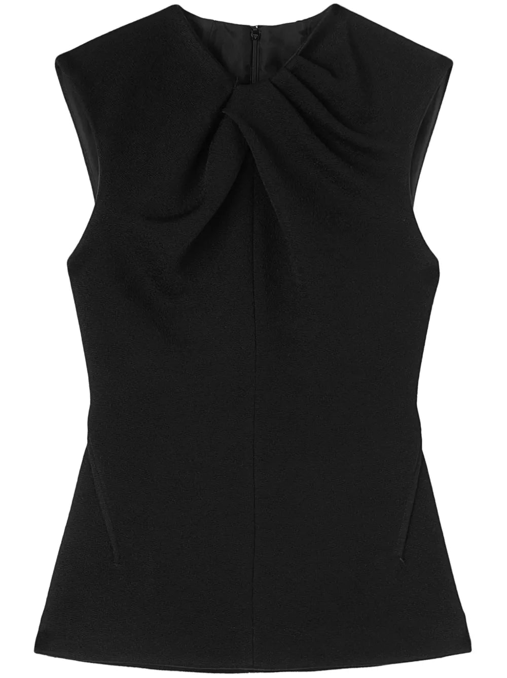 Pleat-Detailing Sleeveless Top
