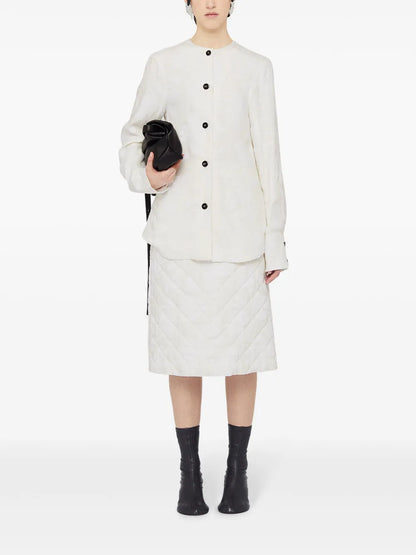 Floral-Jacquard Long-Sleeve Shirt