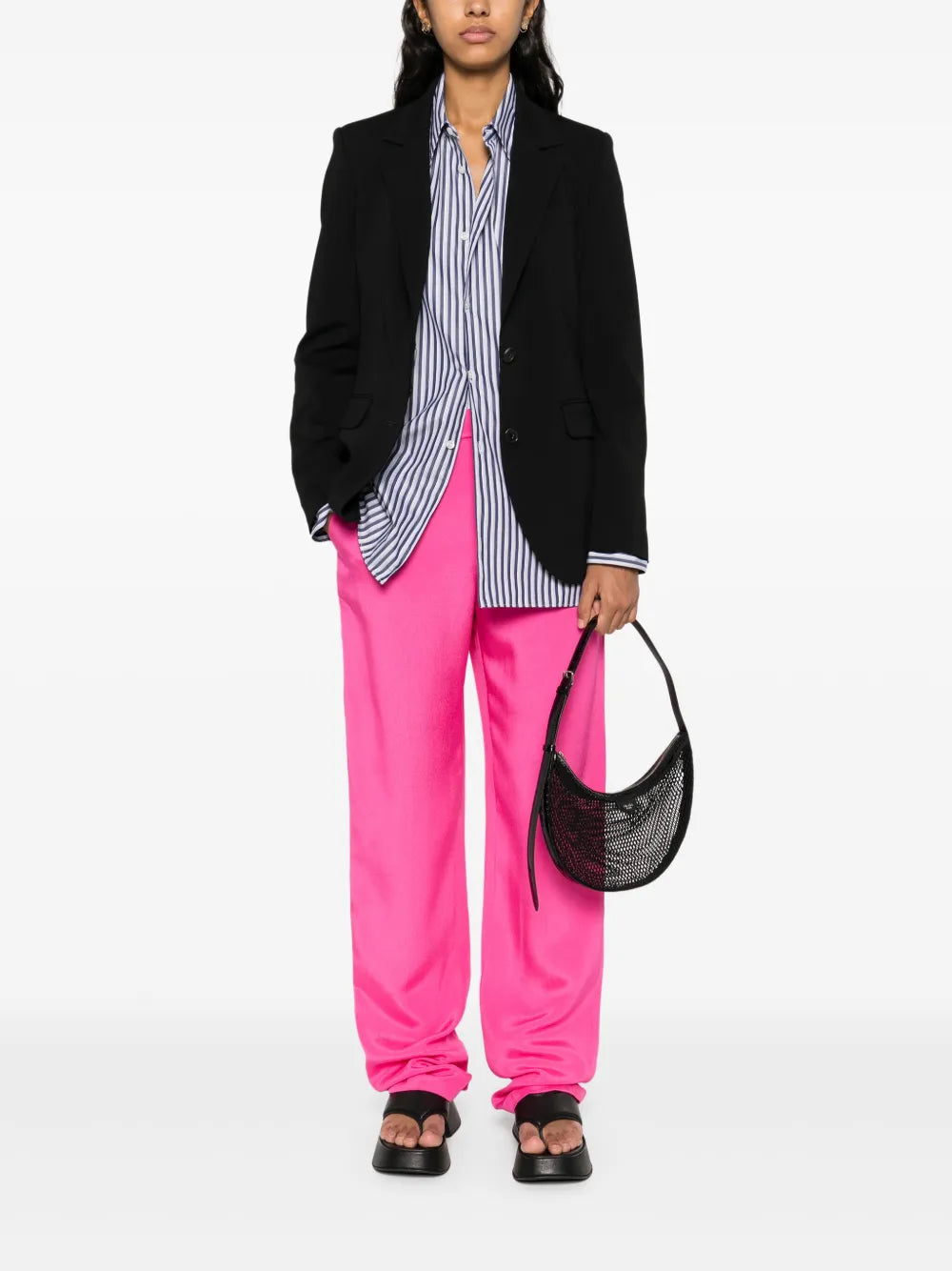 Andre Single-Breasted Textured Blazer