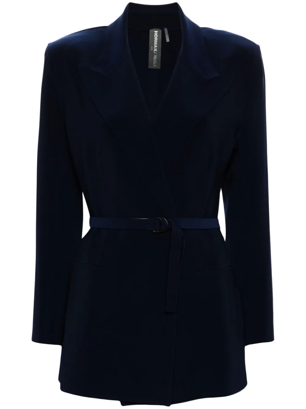 Peak-Lapels Double-Breasted Blazer
