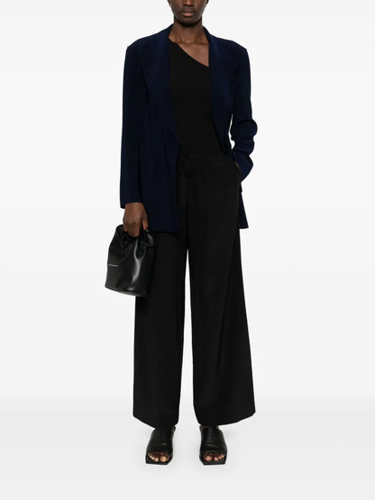 Peak-Lapels Double-Breasted Blazer