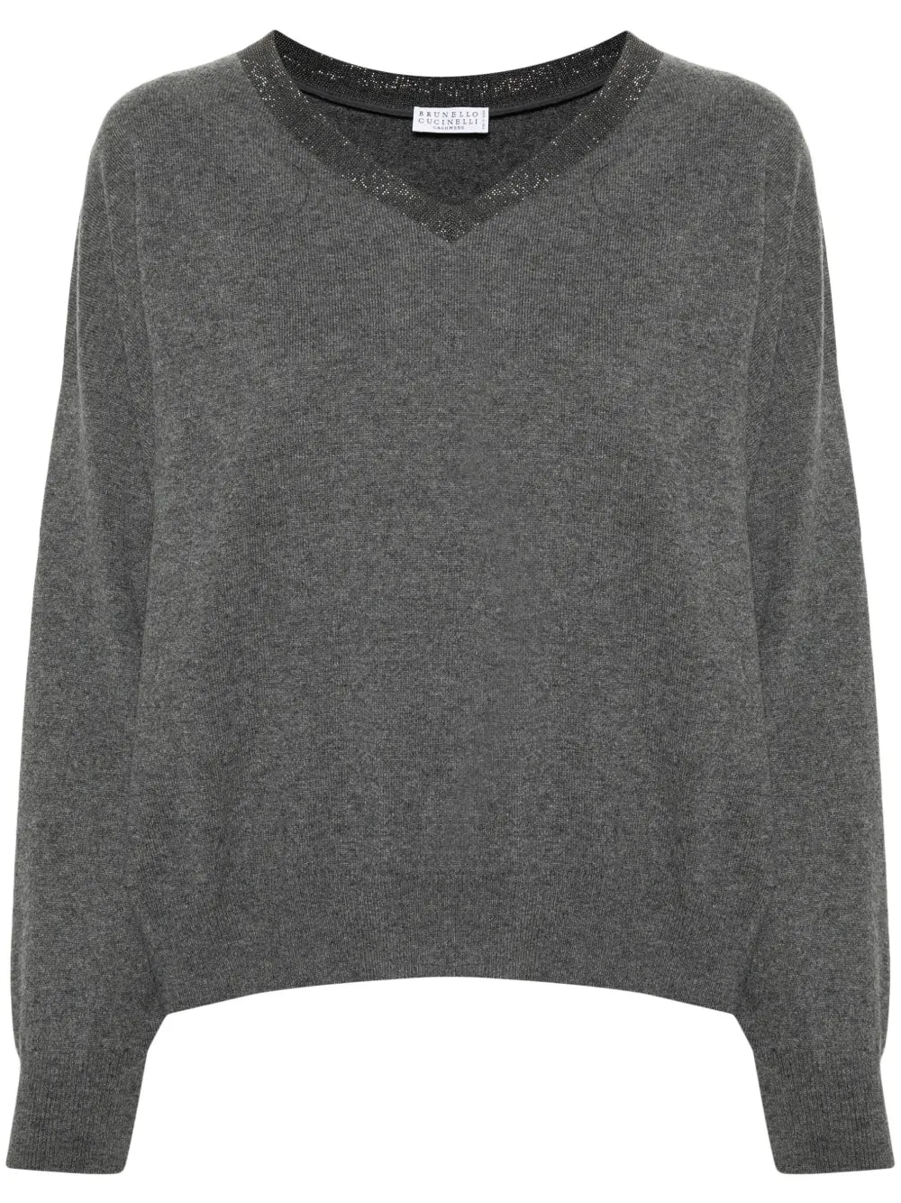 Monili-Detail Cashmere Jumper