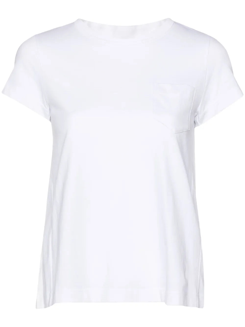 Knife-Pleats Crew-Neck T-Shirt
