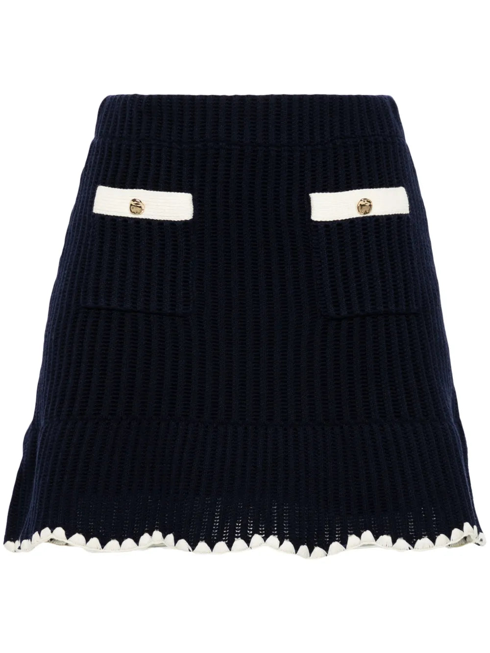 Crochet-Knit Mini Skirt