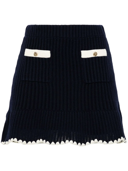 Crochet-Knit Mini Skirt