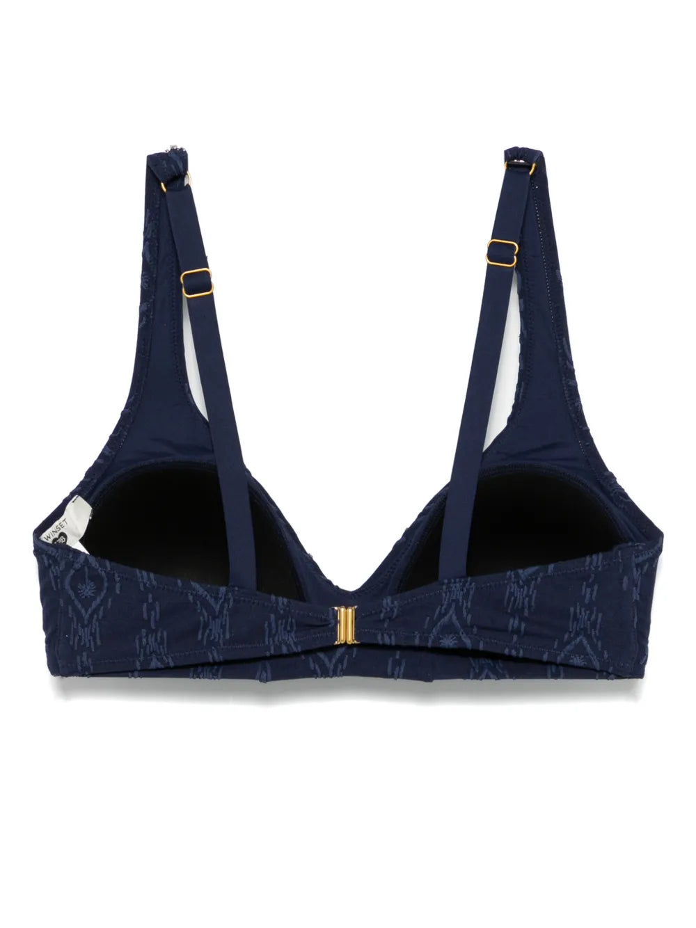 Embossed Triangle Bikini Top