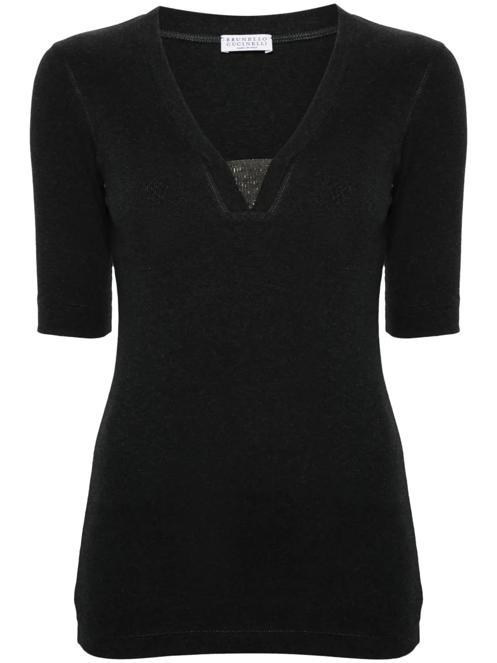 Monili-Embellished T-Shirt