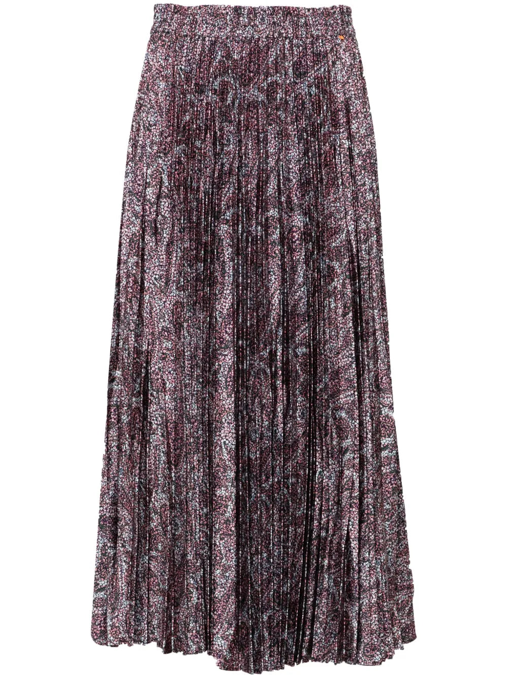 Abstract Pattern Midi Skirt