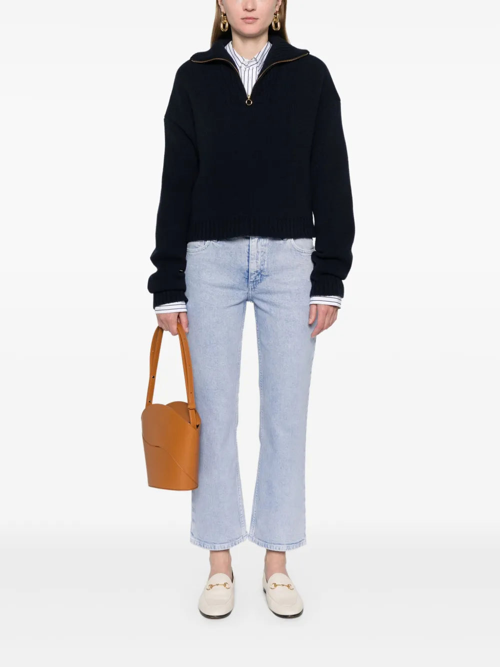 Mid-Rise Cropped Jeans
