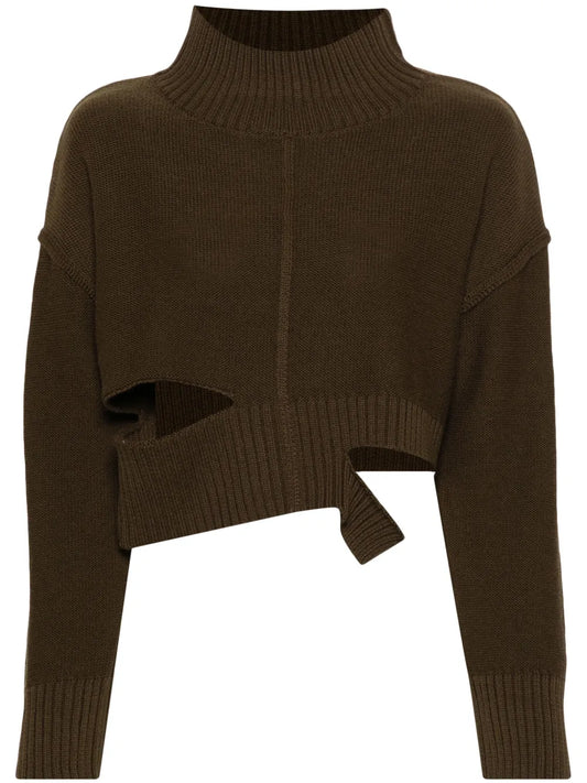 Distressed Cropped Jumper
