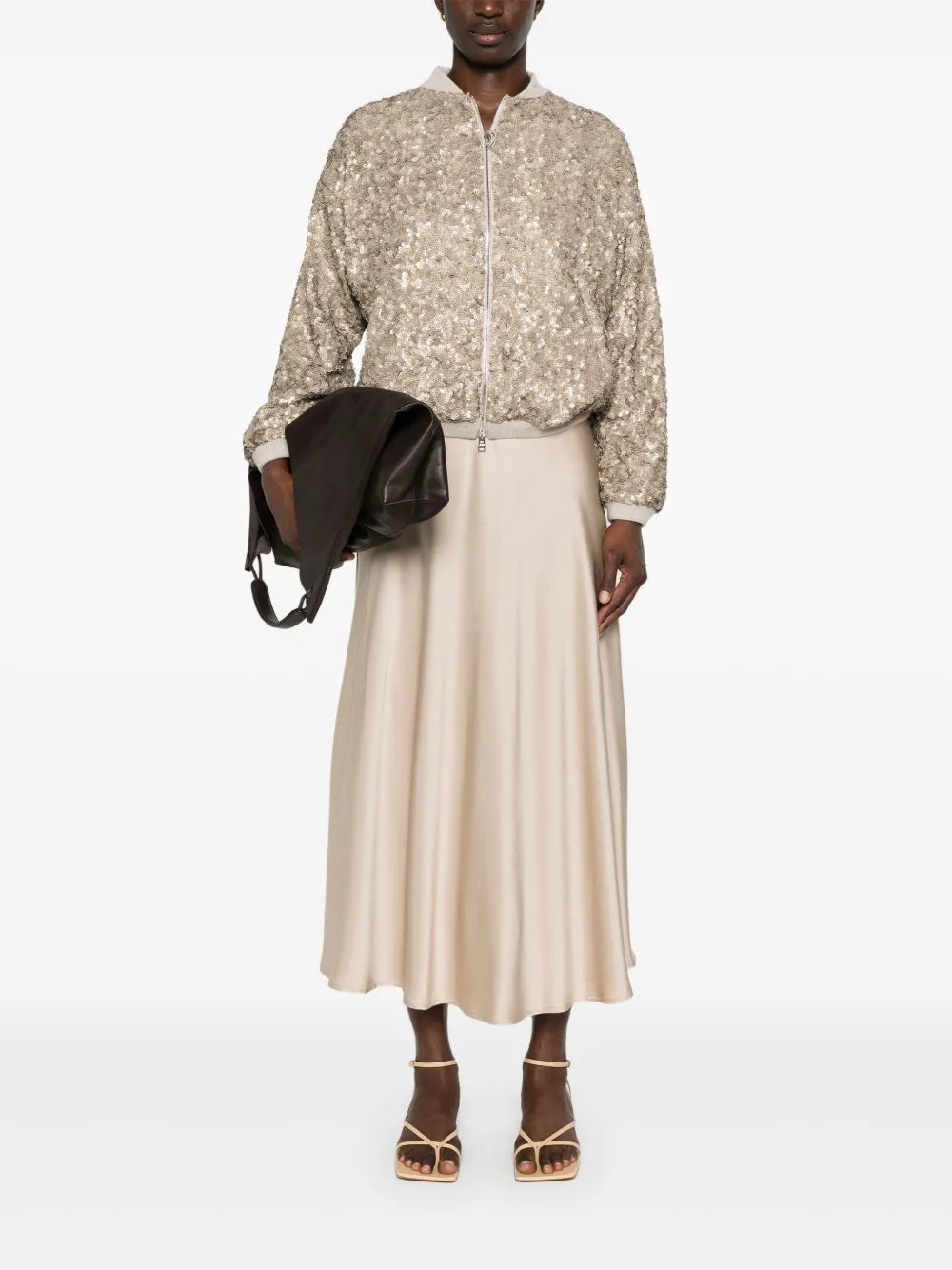 Satin Midi Skirt