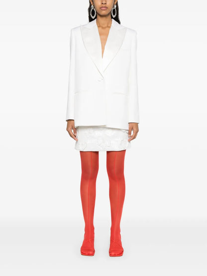 Single-Breasted Wool Suit Jacket