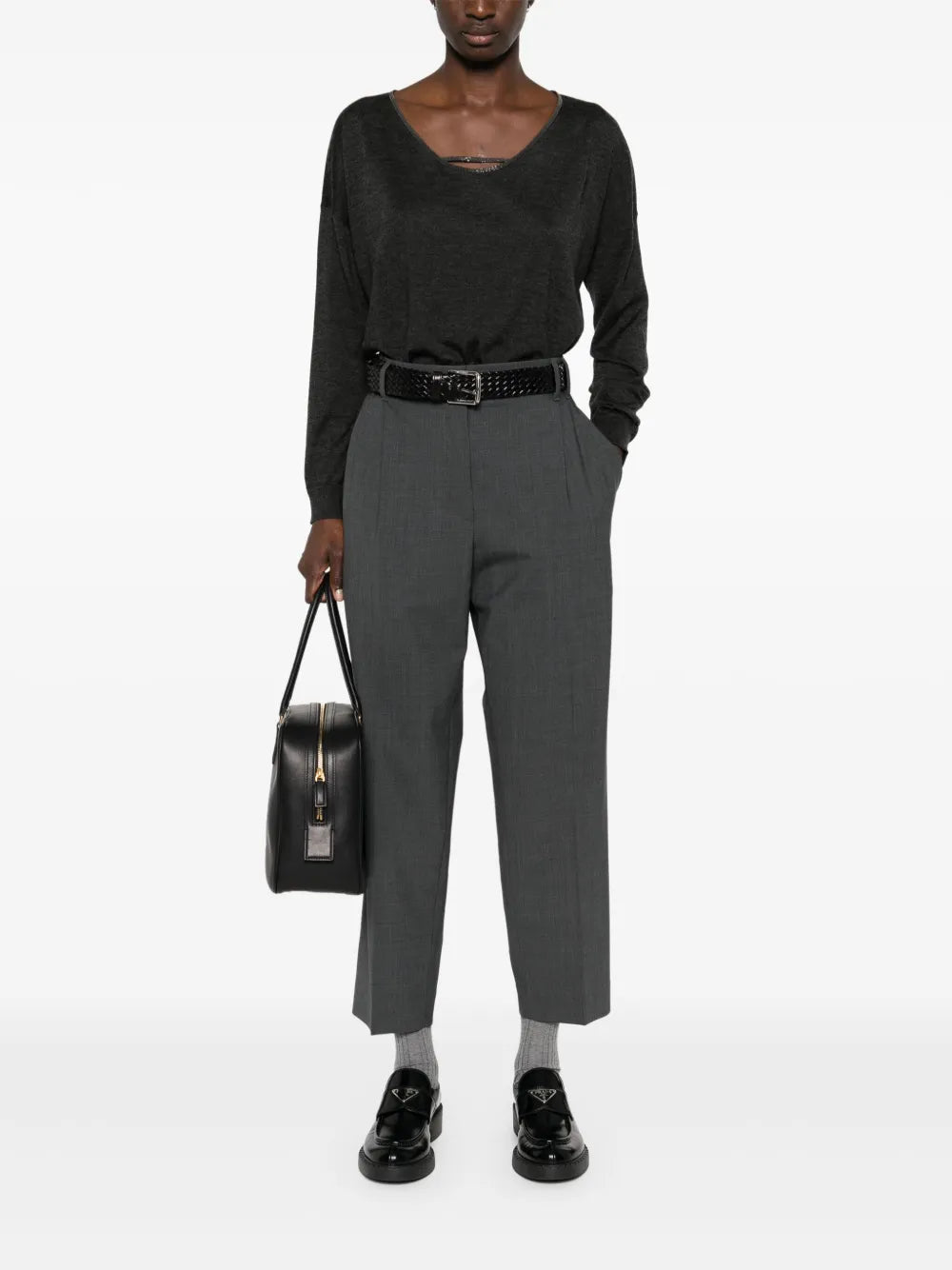 Pleat-Detail Trousers