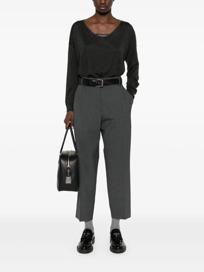 Pleat-Detail Trousers