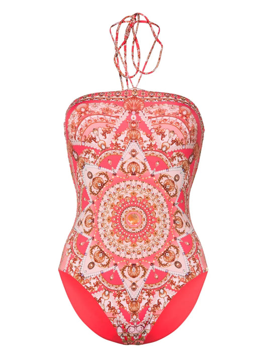 Shell Games Halterneck Swimsuit