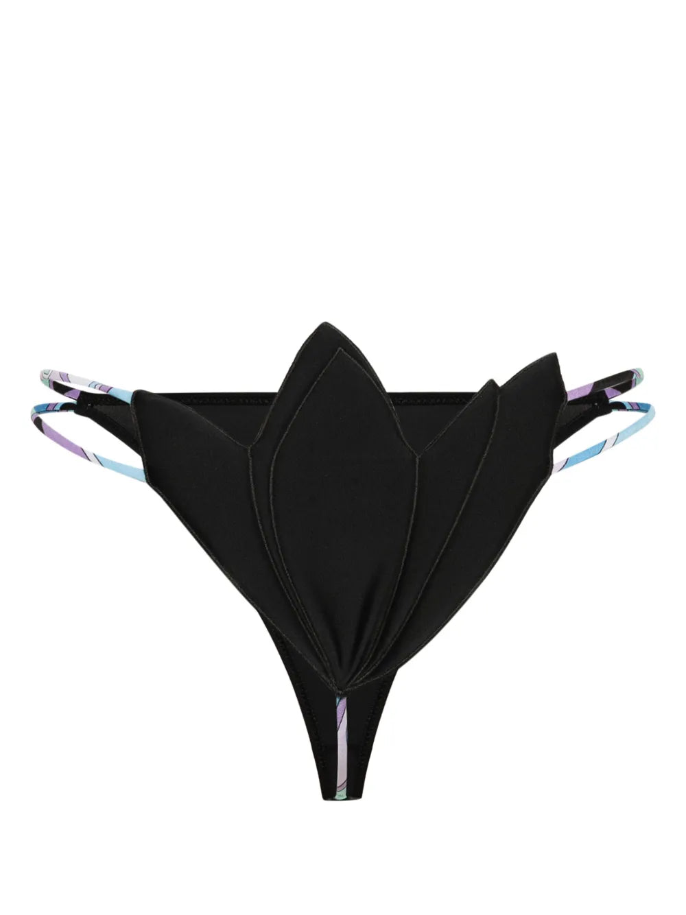 Floral-Appliqué Bikini Bottoms