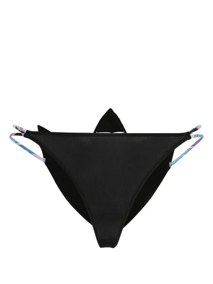 Floral-Appliqué Bikini Bottoms
