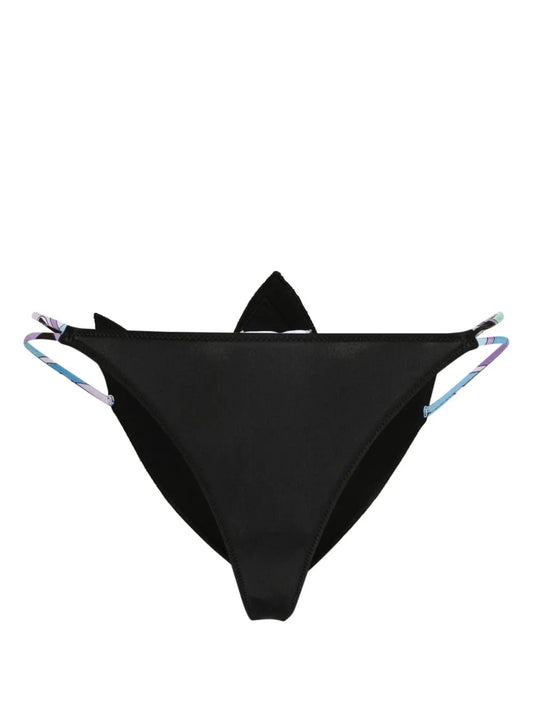 Floral-Appliqué Bikini Bottoms