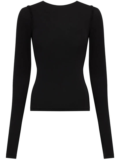 Two-Tone Exposed-Seam Top