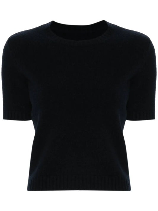 Short-Sleeve Wool Jumper