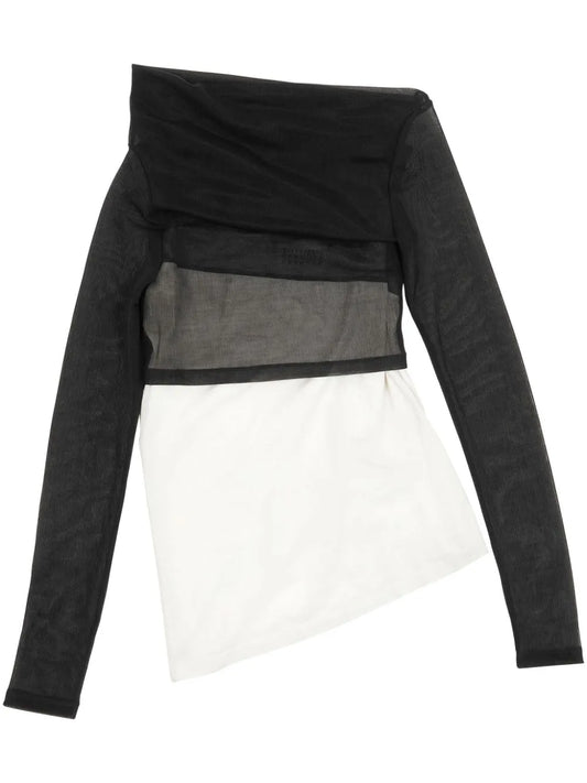 Semi-Sheer Asymmetric Top