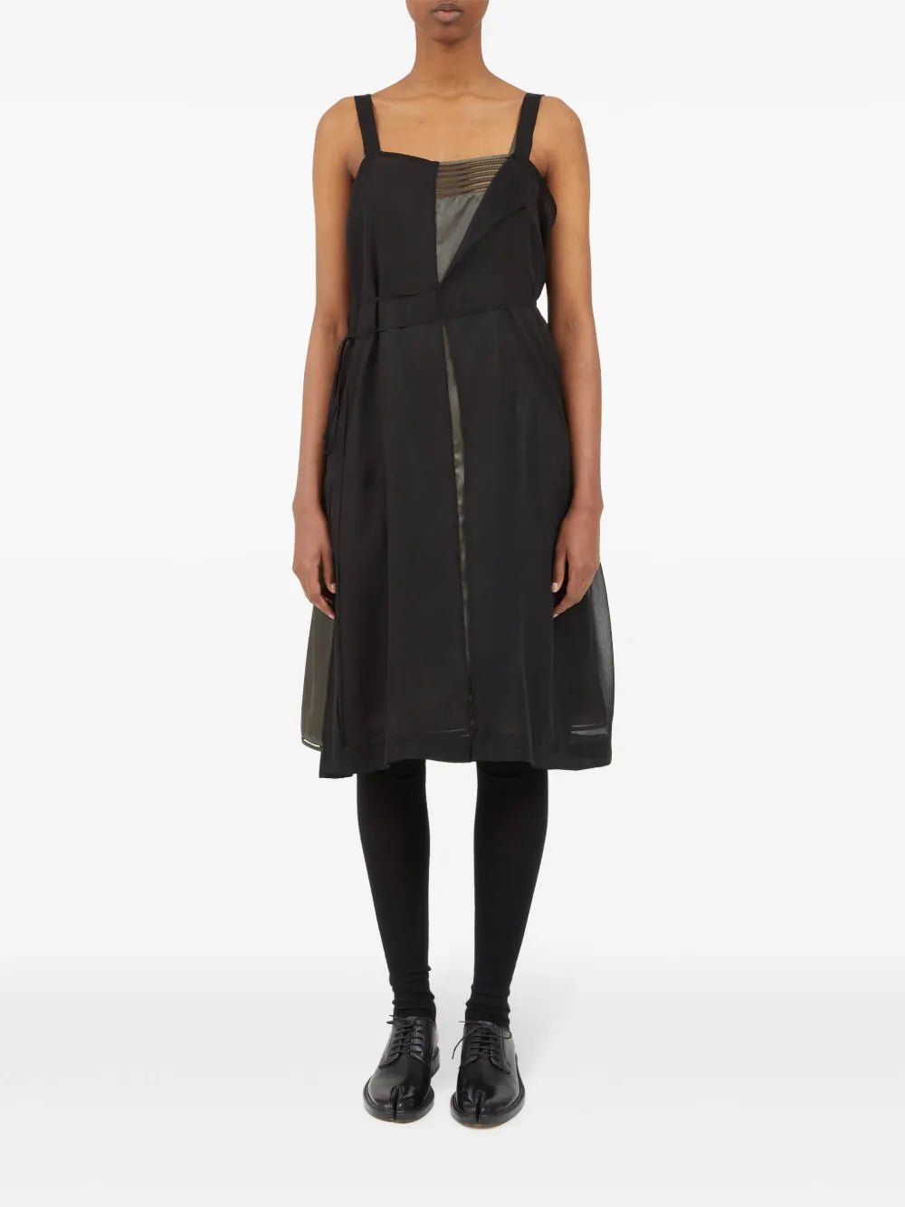 Embroidered-Logo Midi Dress