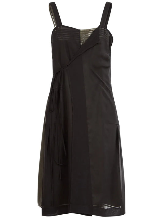 Embroidered-Logo Midi Dress