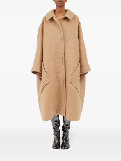 Oversized Effect Bouclé Mohair Coat