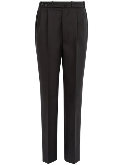 Straight-Leg Wool Trousers