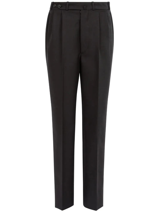 Straight-Leg Wool Trousers