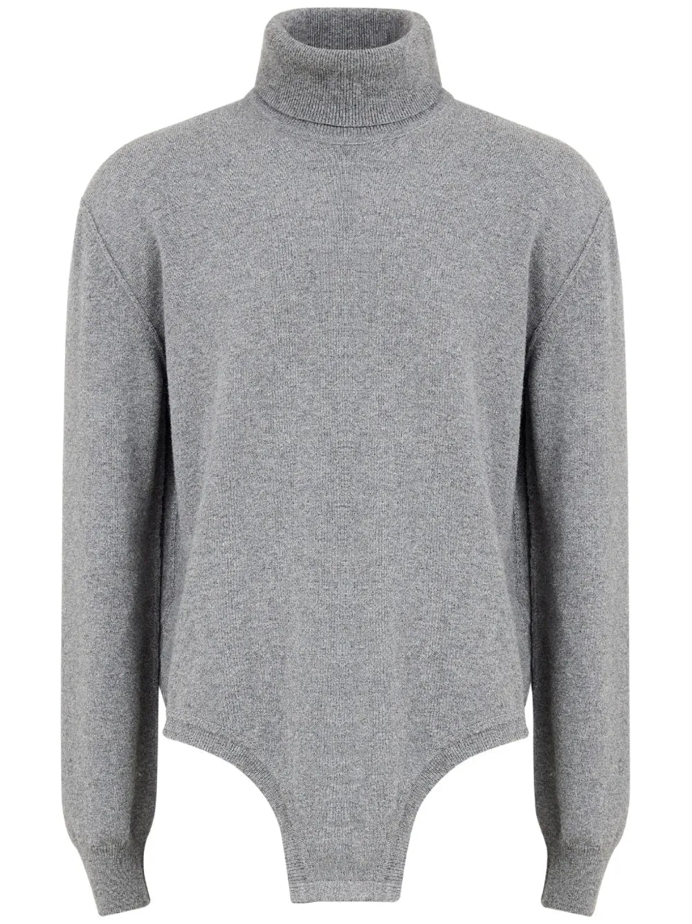 Roll-Neck Long-Sleeve Knitted Top