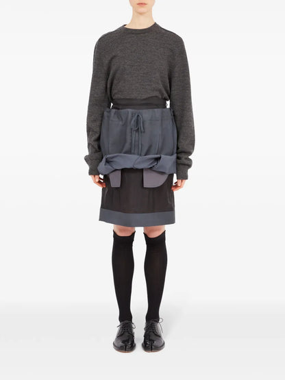 Layered Knee-Length Skirt