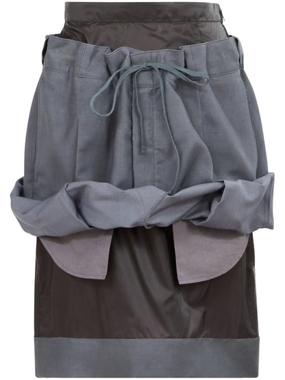 Layered Knee-Length Skirt
