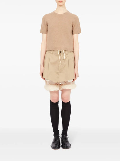 Cropped Wool Jumper