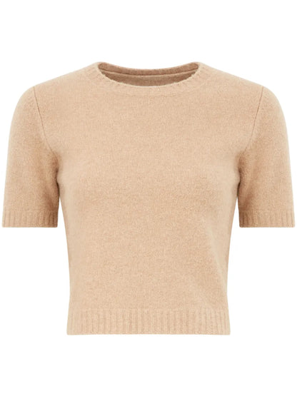 Cropped Wool Jumper