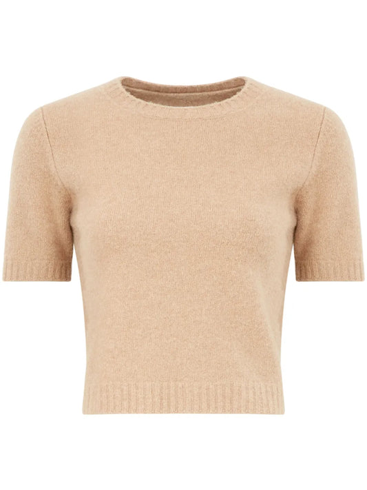 Cropped Wool Jumper