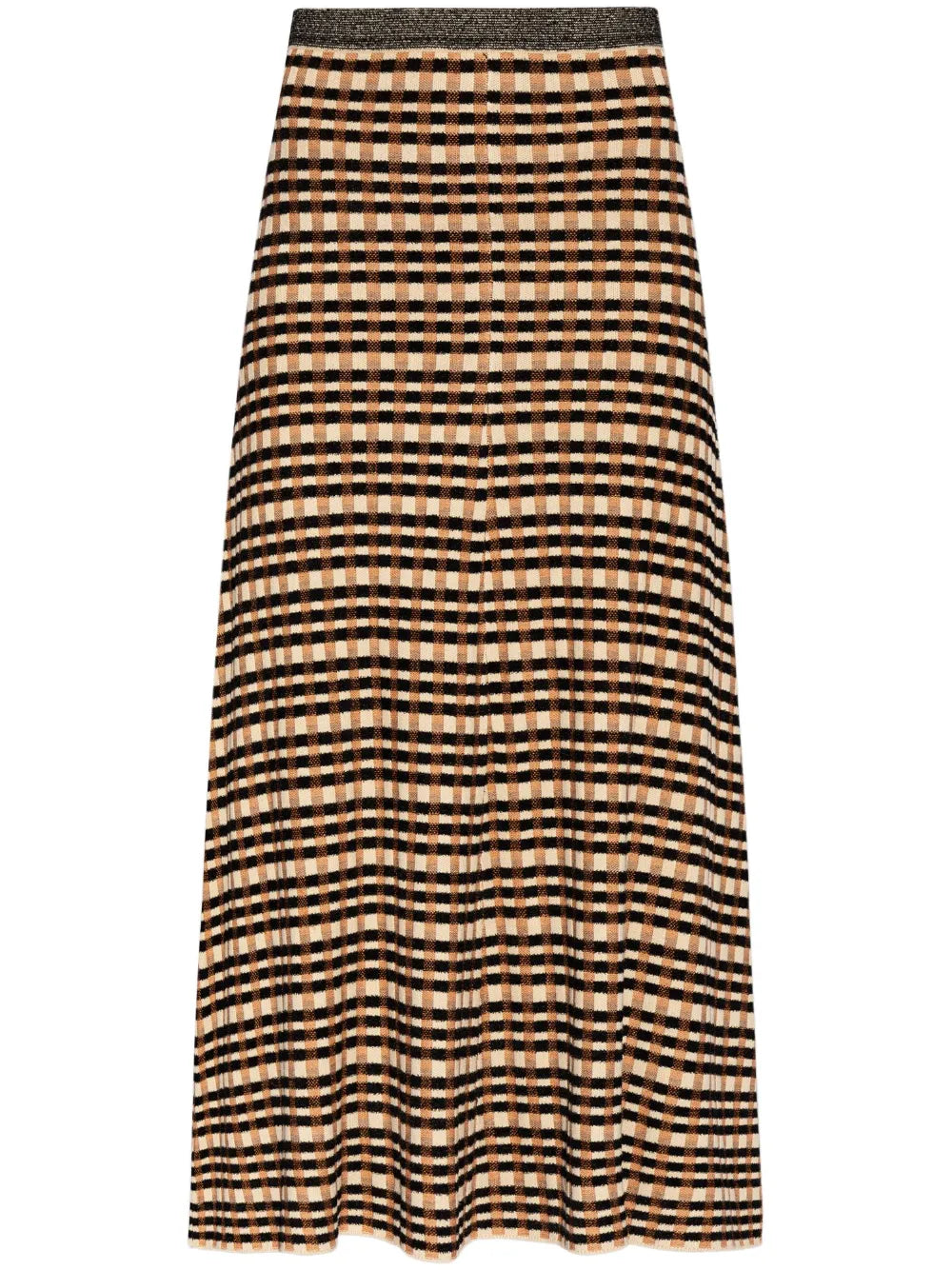 Amal Checked Jacquard Skirt