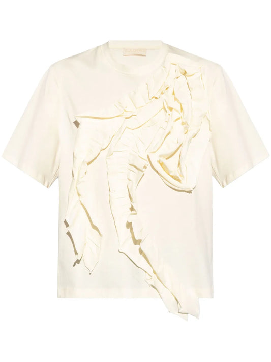 Aris Ruffle-Detail T-Shirt