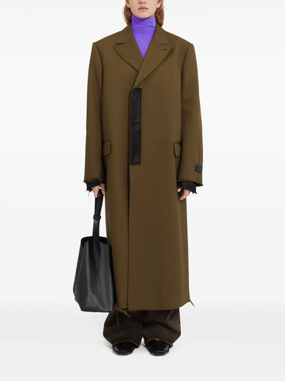 Numeric Signature Single-Breasted Coat