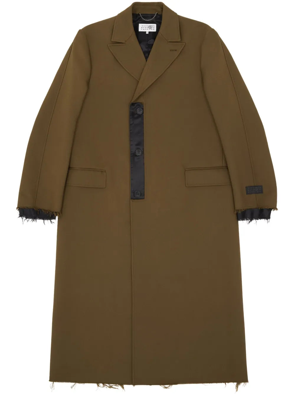 Numeric Signature Single-Breasted Coat