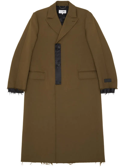 Numeric Signature Single-Breasted Coat