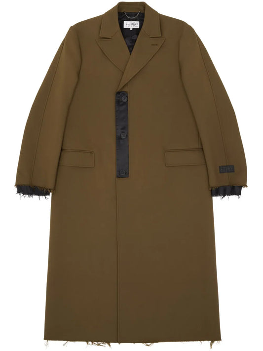 Numeric Signature Single-Breasted Coat