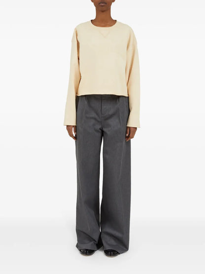 Embroidered Crew-Neck Sweatshirt